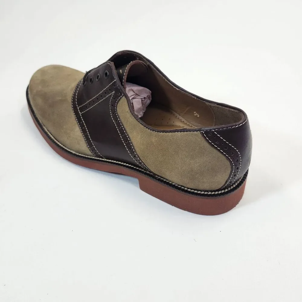 Bostonian Shoes Mens 10 M XL ExtaLight Oxford Suede Leather Walking NEW Dress